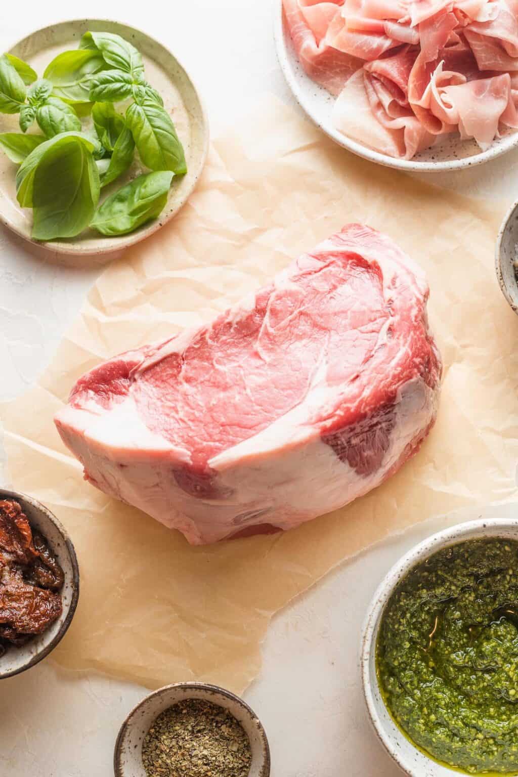 Prosciutto Wrapped Beef Roast Grandbaby Cakes