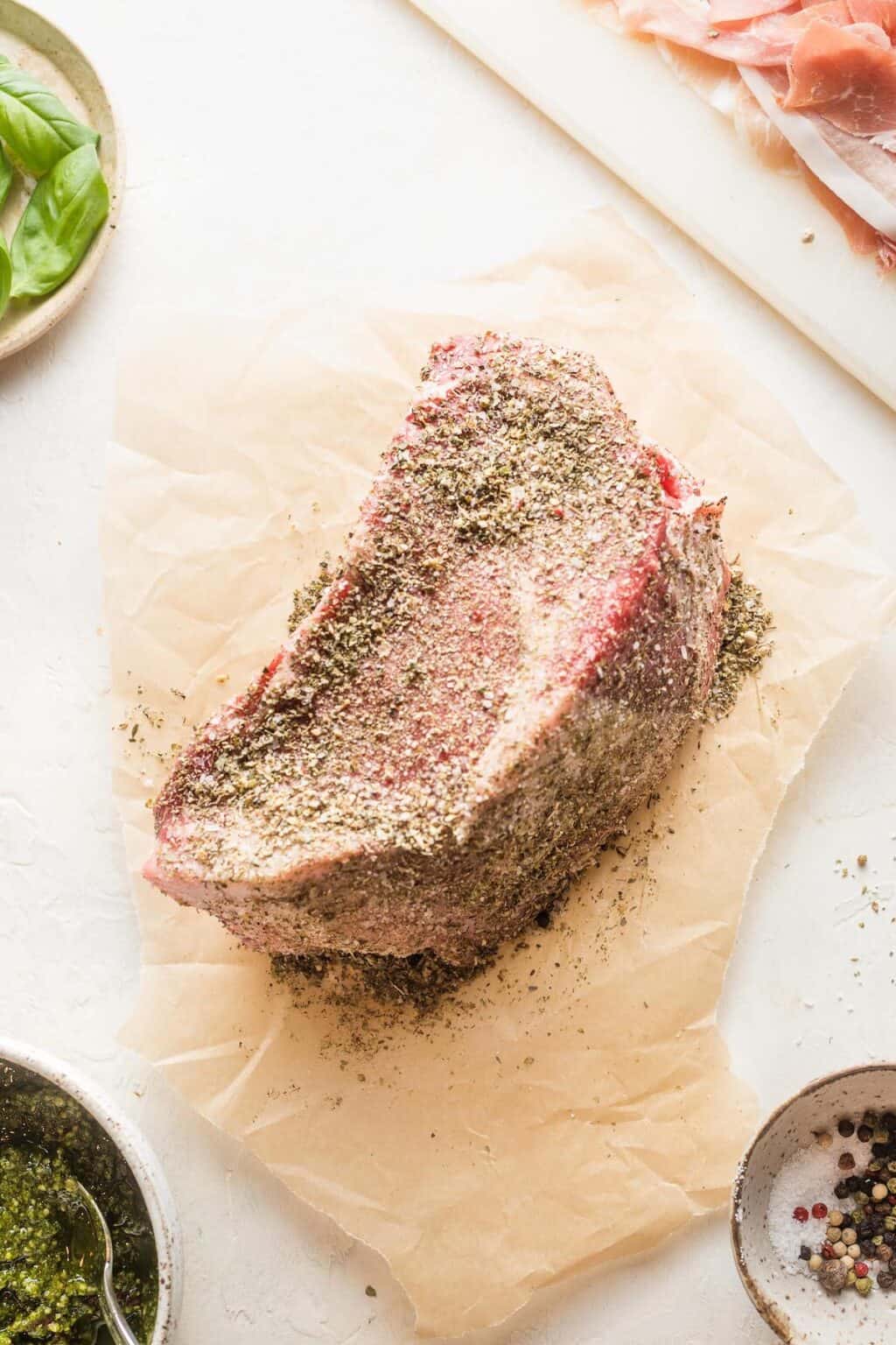 Prosciutto Wrapped Beef Roast Grandbaby Cakes