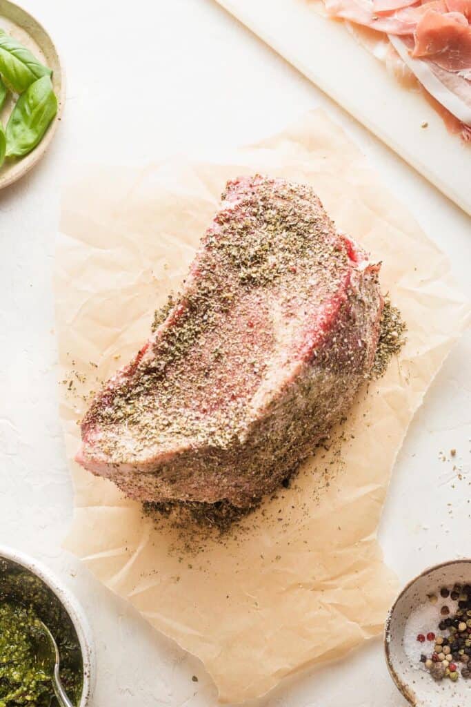 Prosciutto Wrapped Beef Roast Grandbaby Cakes