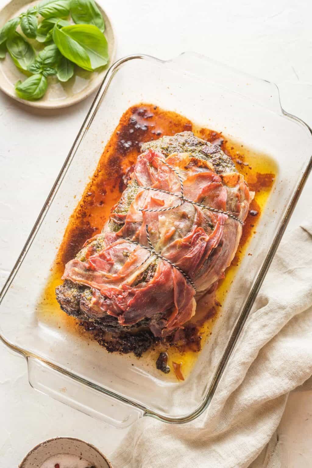 Prosciutto Wrapped Beef Roast Grandbaby Cakes