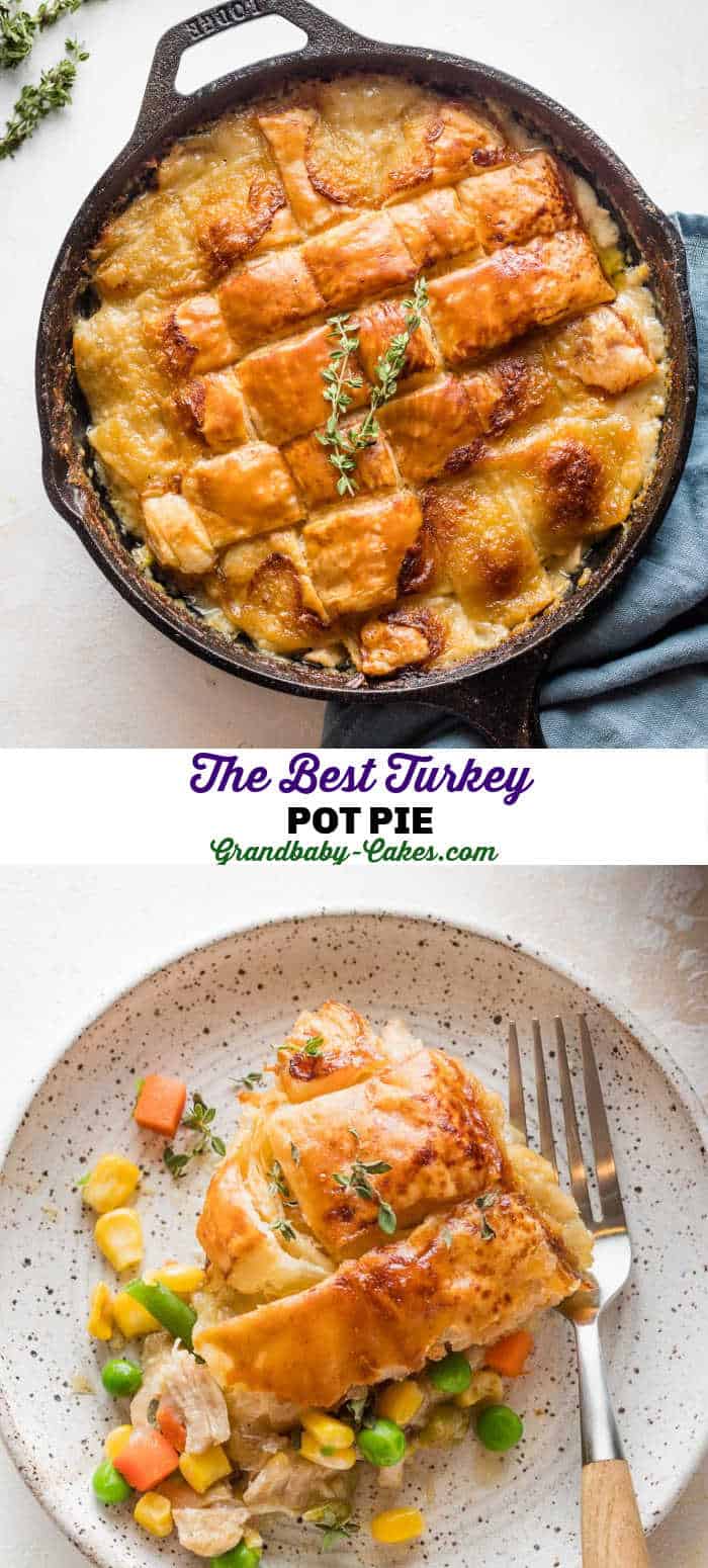 Bangin Turkey Pot Pie {Perfect for Thanksgiving Leftovers!) - Grandbaby ...