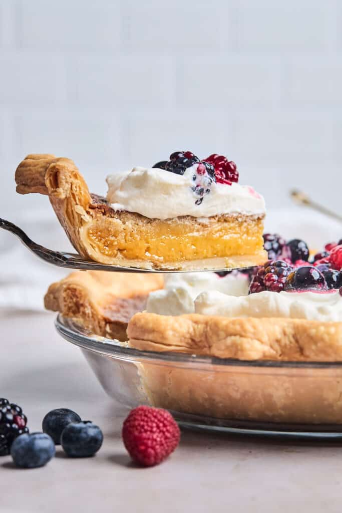 Honey Pie with Berry Sauce Grandbaby Cakes