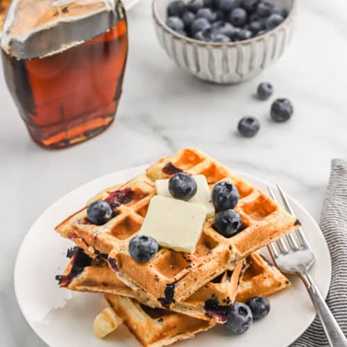 Blueberry Waffles - Grandbaby Cakes