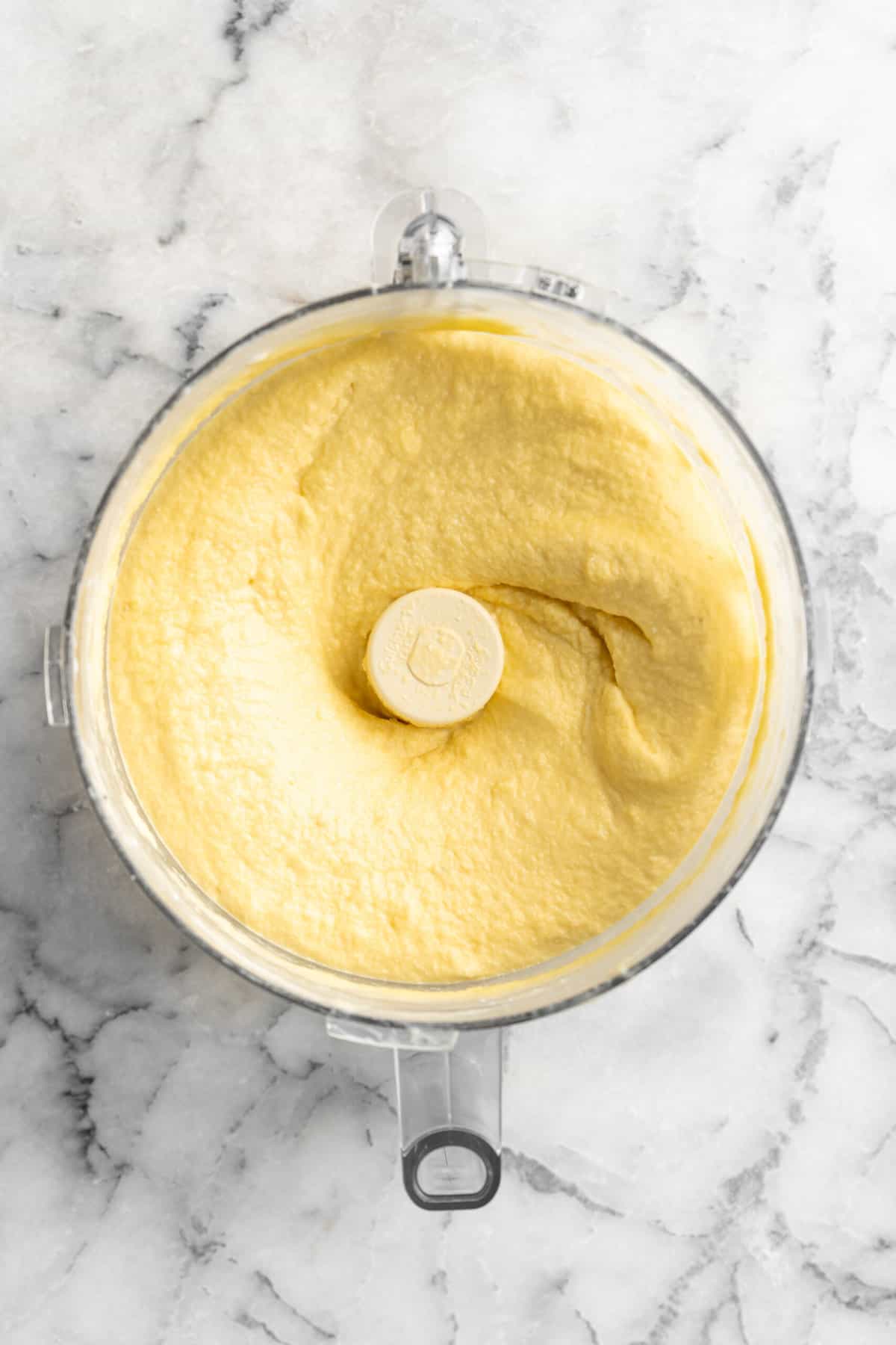 pineapple whip ingredients in a food processor