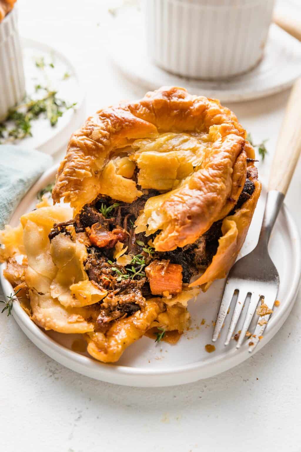 Steak and Ale Pot Pie Grandbaby Cakes