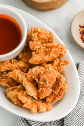 Crispy Fried Oyster Mushrooms - Grandbaby Cakes