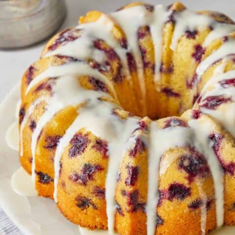 Blueberry Orange Bundt Cake - Grandbaby Cakes
