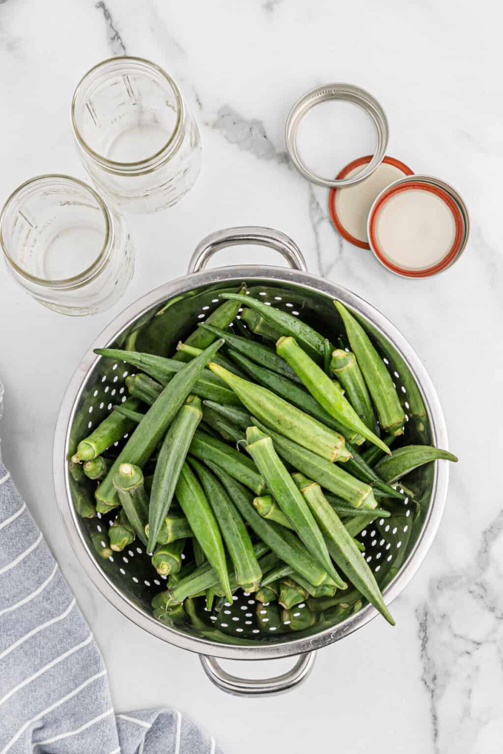 Homemade Pickled Okra Grandbaby Cakes