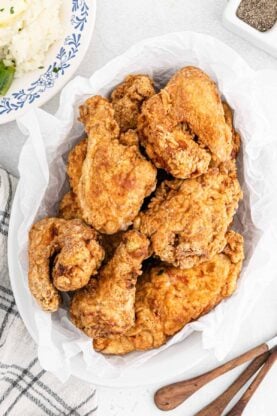 Extra Crispy Fried Chicken Recipe {Southern Style!} - Grandbaby Cakes