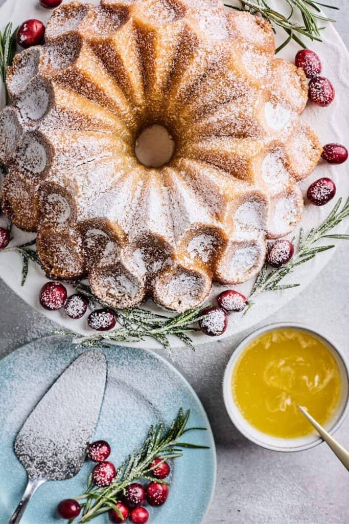 Elegant Eggnog Cake {With Butter Rum Sauce} Grandbaby Cakes