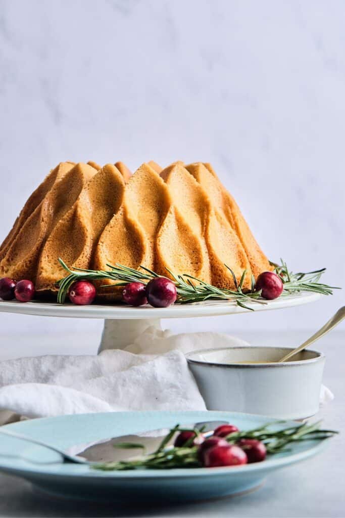 Elegant Eggnog Cake {With Butter Rum Sauce} Grandbaby Cakes