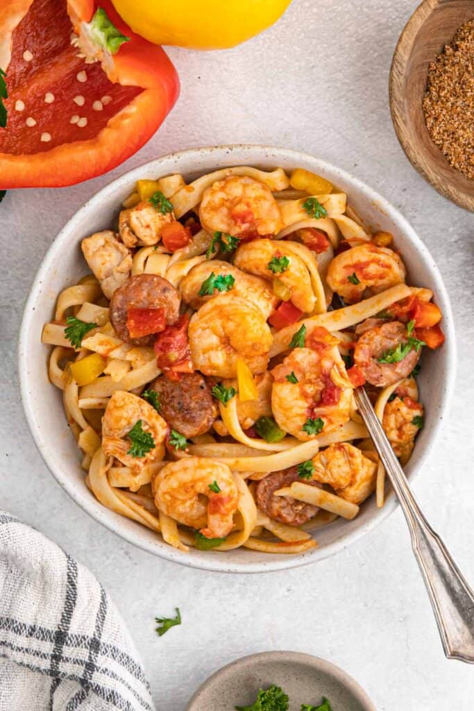 Cajun Jambalaya Pasta Recipe Grandbaby Cakes