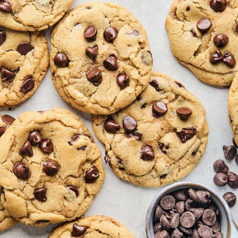 Chewy Chocolate Chip Cookies {Soft & Super Chocolatey!} - Grandbaby Cakes