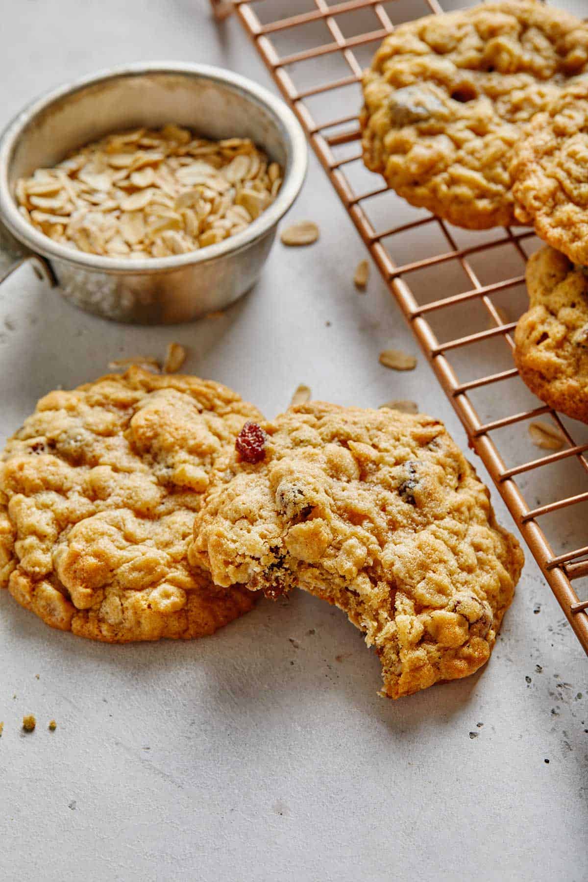 Chewy Oatmeal Raisin Cookies Recipe | Grandbaby Cakes