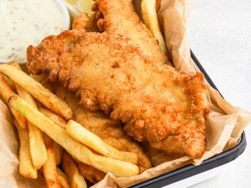 Crispy Fish and Chips - Simply Delicious
