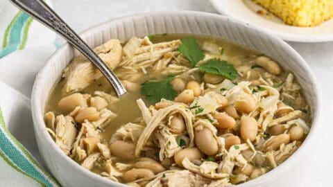 Slow Cooker White Chicken Chili - Garnish & Glaze