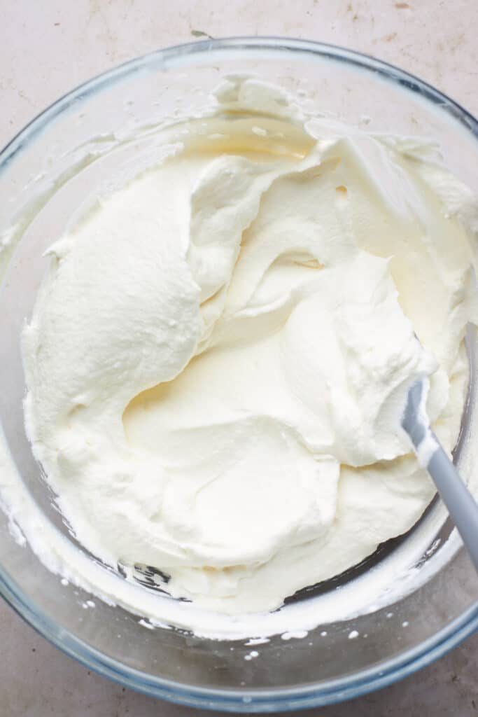 Cream cheese whipped until creamy and soft