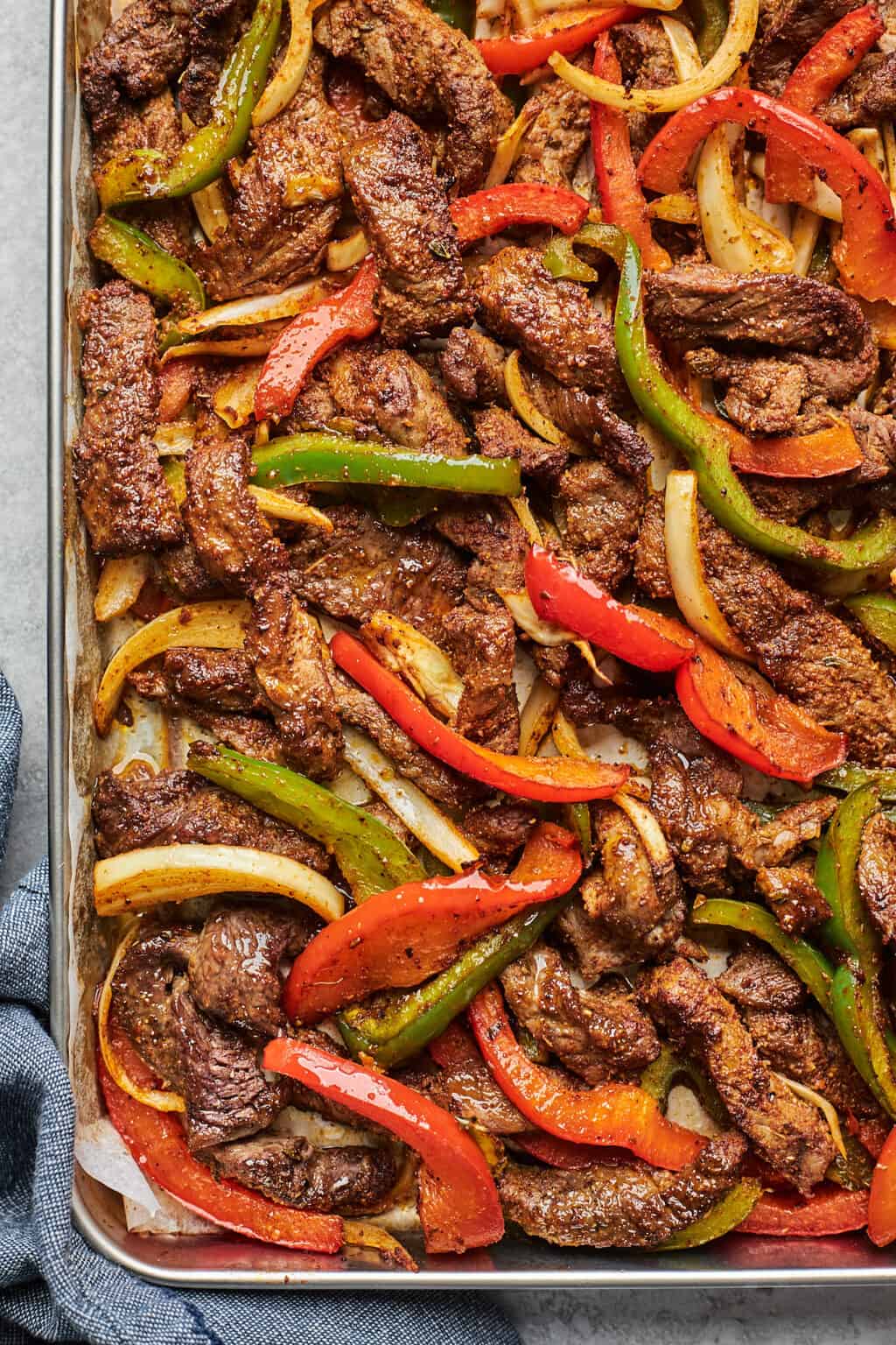 SheetPan Steak Fajitas Grandbaby Cakes