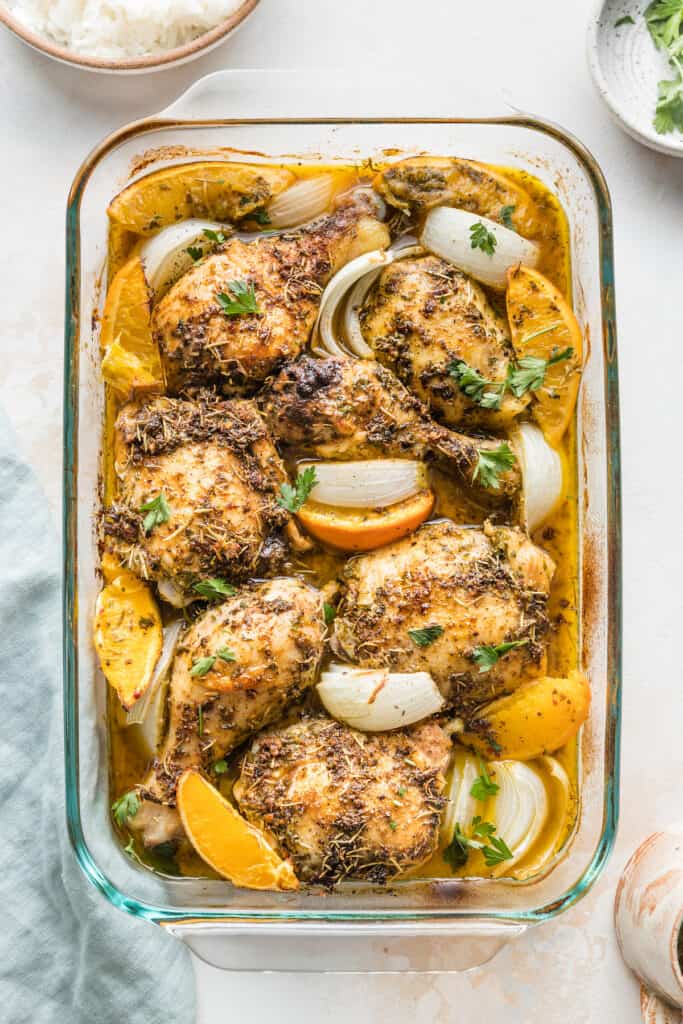 Herbal Orange Baked Chicken - Grandbaby Cakes