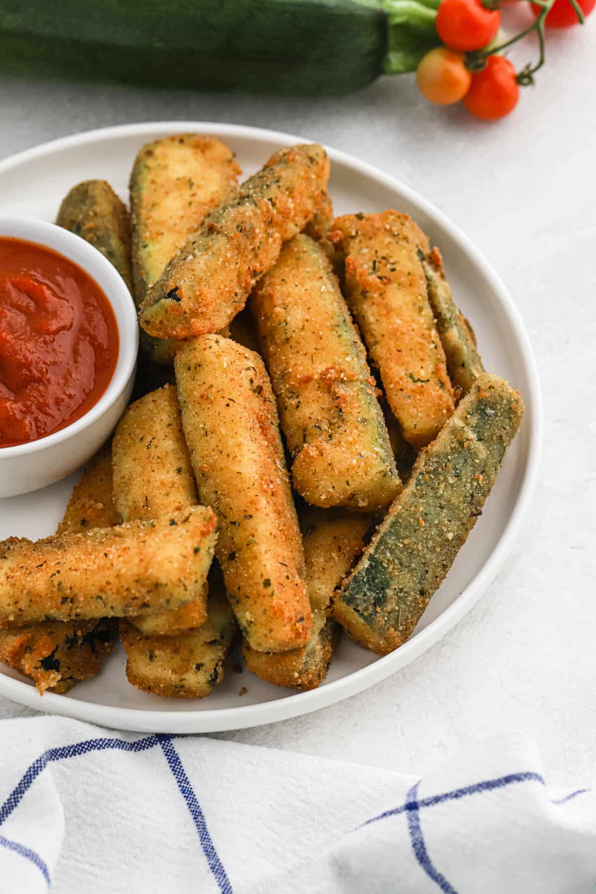 Crispy Southern Fried Zucchini {2-Ways!} - Grandbaby Cakes