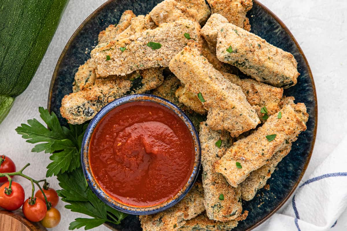 Crispy Southern Fried Zucchini {2-Ways!} - Grandbaby Cakes