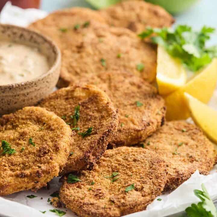 Crispy Air Fryer Fried Green Tomatoes Grandbaby Cakes