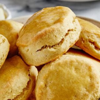 Close up of buttermilk biscuits