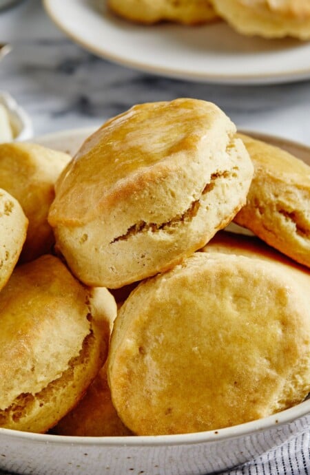 Close up of buttermilk biscuits