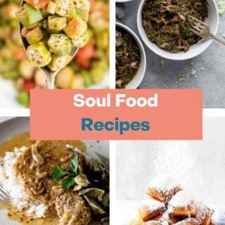 soul food recipe graphic.