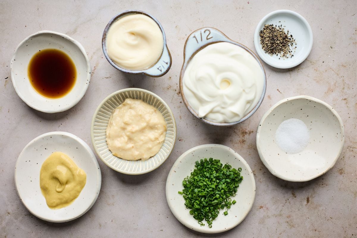 Ingredients to make Horseradish sauce recipe