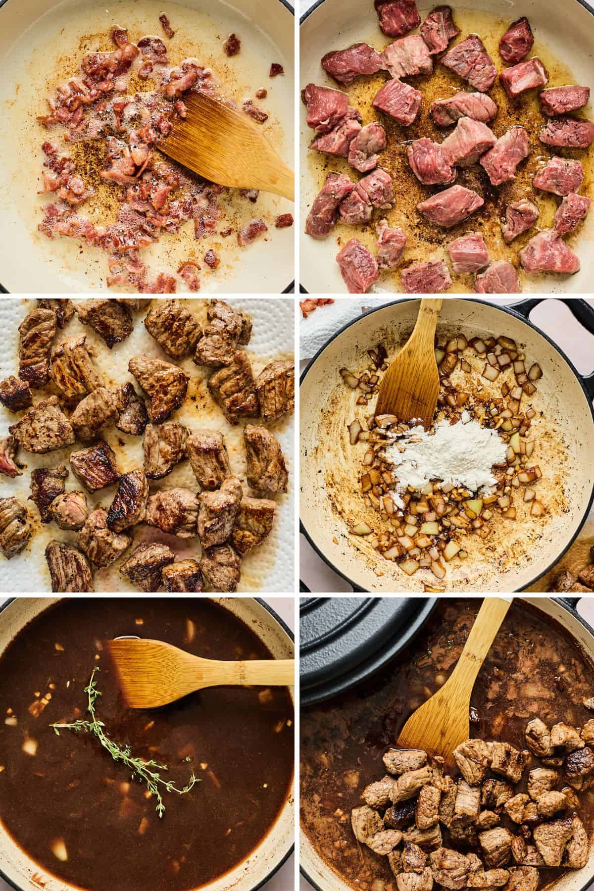 Steps to make beef tips with gravy