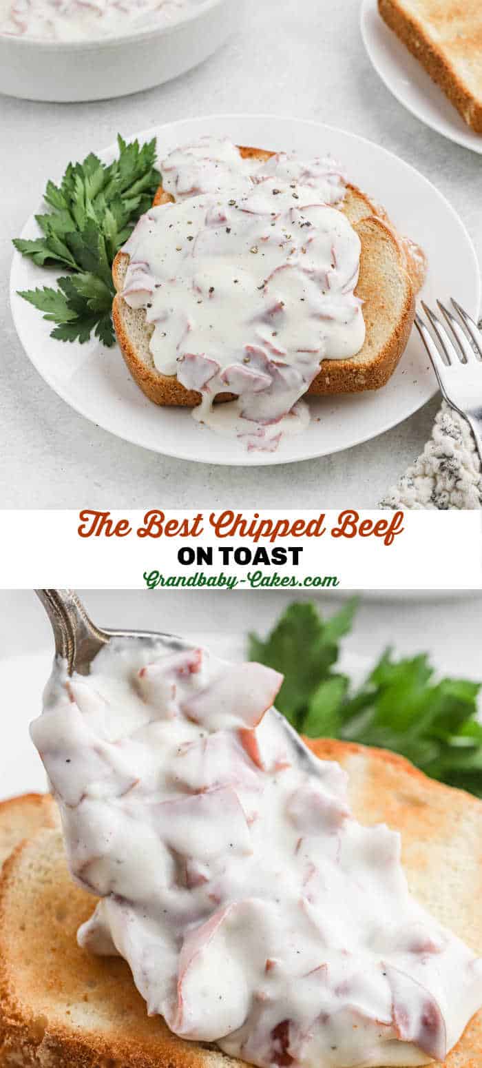 Chipped Beef Gravy On Toast S.O.S Recipe - Grandbaby Cakes
