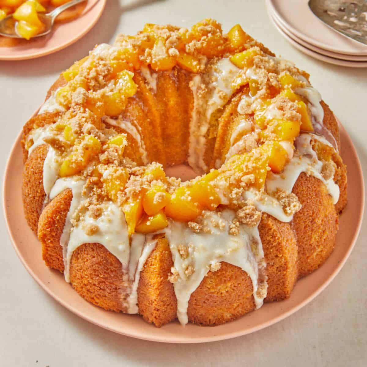 Peach Cobbler Pound Cake-image