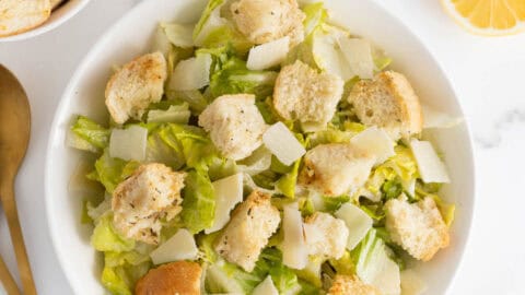 Restaurant Quality Caesar Salad - Grandbaby Cakes