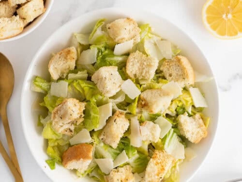 Restaurant Quality Caesar Salad - Grandbaby Cakes